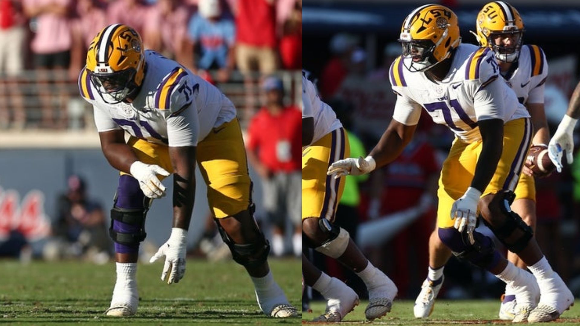 LSU Tigers left tackle Tyree Adams