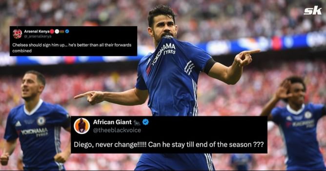 “Never change!!!!”, “Mr. No nonsense” - Fans react to heated battle between ex-Chelsea star Diego Costa and ex-Liverpool defender during charity game