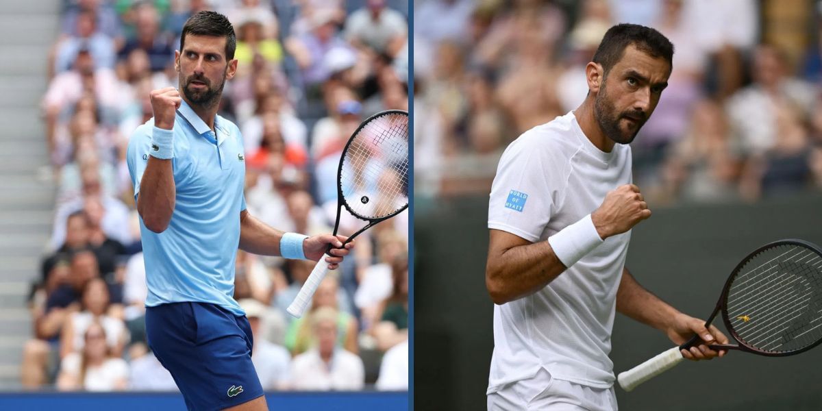 Novak Djokovic vs Marin Cilic is one of the second-round matches at the Shanghai Masters 2025. (photos: Getty)