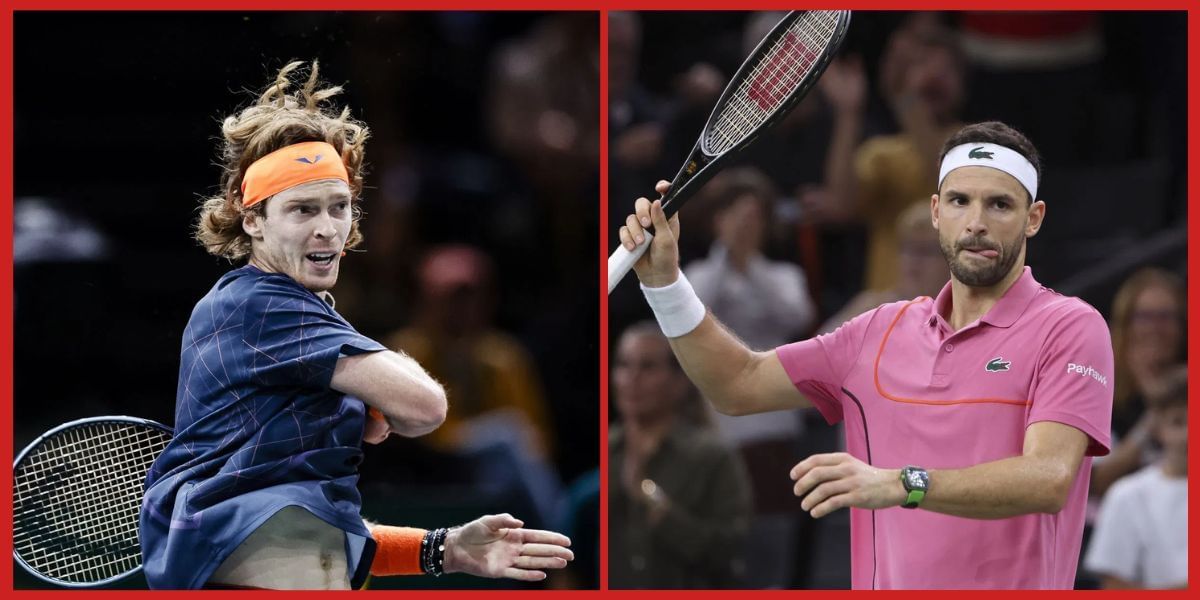 Andrey Rublev and Grigor Dimitrov (Source: Getty)