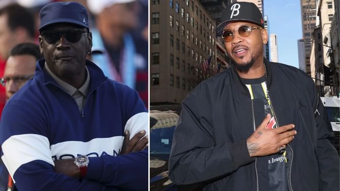 "Perpetual s**t talker" - Carmelo Anthony reveals the backstory to Michael Jordan's combative Ryder Cup moment