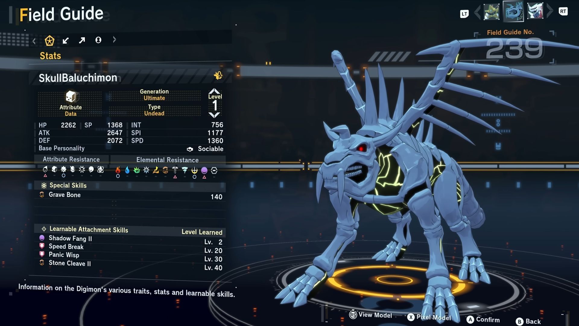 SkullBalochimon Attachment Skills (Image via Bandai Namco/YouTube@CGInferno)