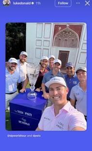 Image via Donald’s Instagram story _ Source: Instagram/@lukedonald