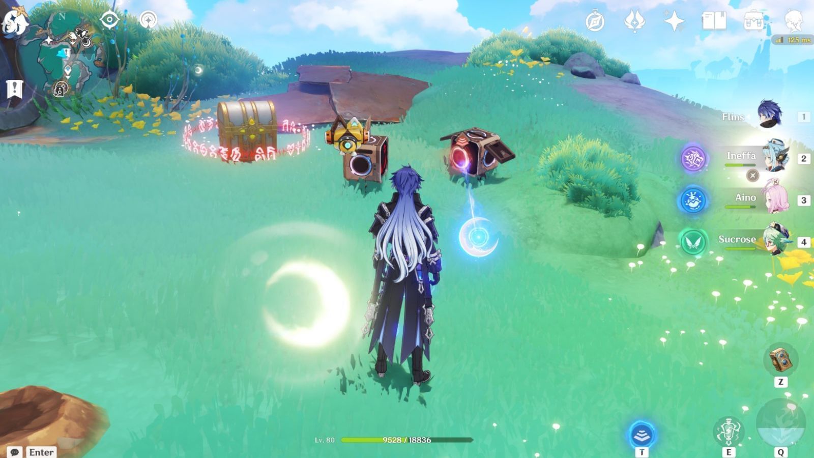 Use the Kuuvahki powers on this Amazing Bot to start the challenge (Image via HoYoverse)