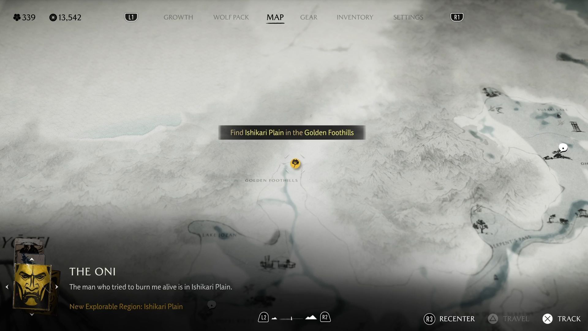 The samurai camp&#039;s location at the Golden Foothills (Image via Sportskeeda Gaming || Sucker Punch)