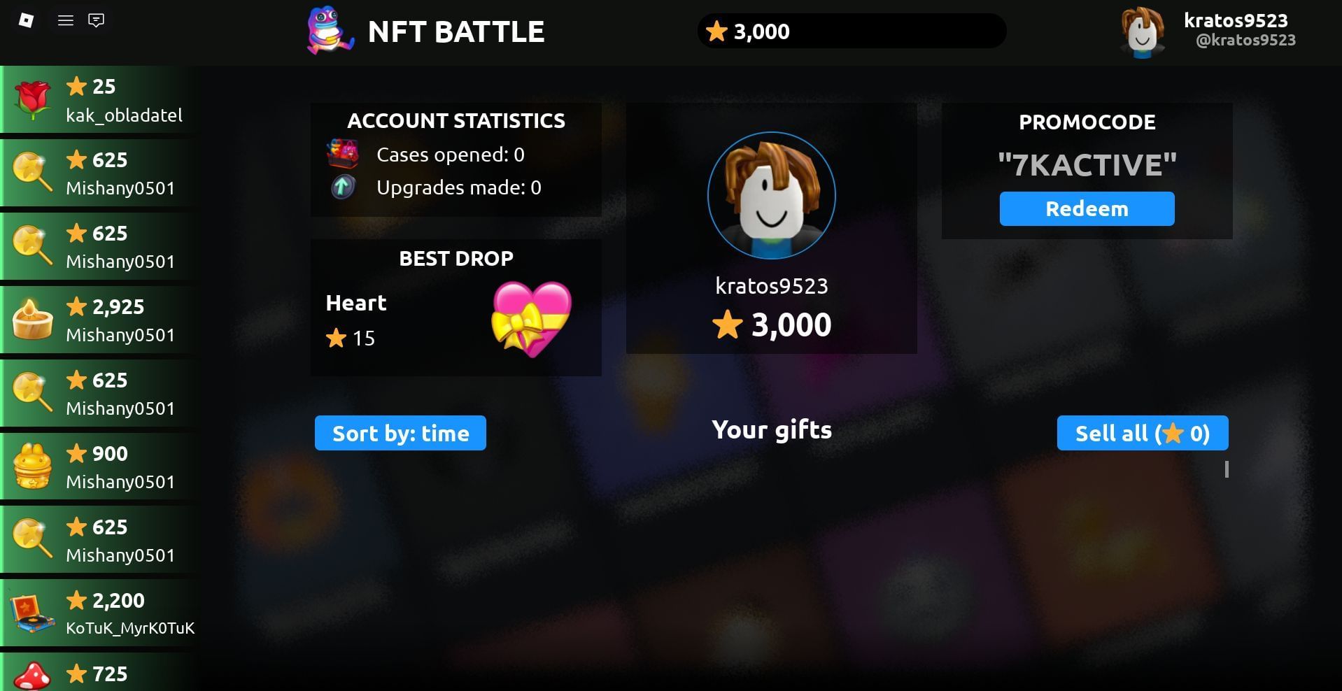Redeem the code here (Image via Roblox)