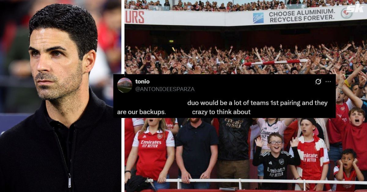 Arsenals fans hail Piero Hincapi&eacute; and Cristhian Mosquera after 2-0 win against Brighton in EFL Cup clash (Image credits: Getty, X/@ANTONIOEESPARZA)
