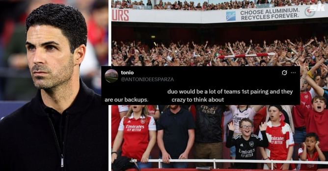 "They start for every club in the Prem", "Insane business" - Fans hail Arsenal duo after 2-0 win against Brighton in EFL Cup clash