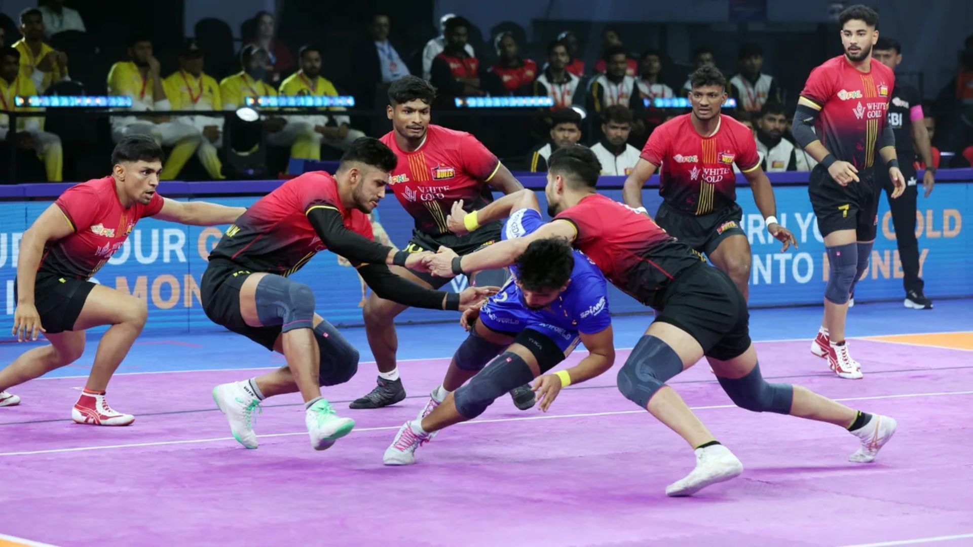 Bengaluru Bulls beat the Tamil Thalaivas (Image Credits: PKL)
