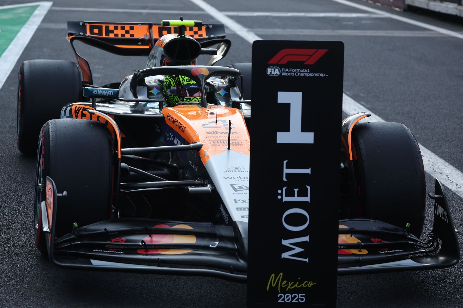 Lando Norris of McLaren after the qualifying ahead of the Formula 1 Grand Prix of Mexico City at Aut&oacute;dromo Hermanos Rodr&iacute;guez - Source: Getty