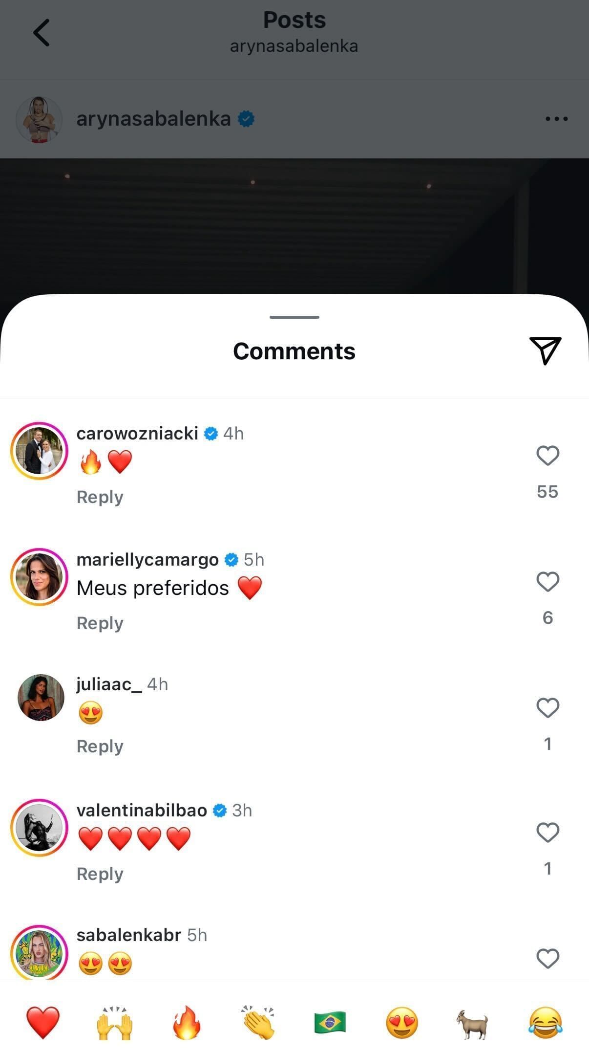 Comments section