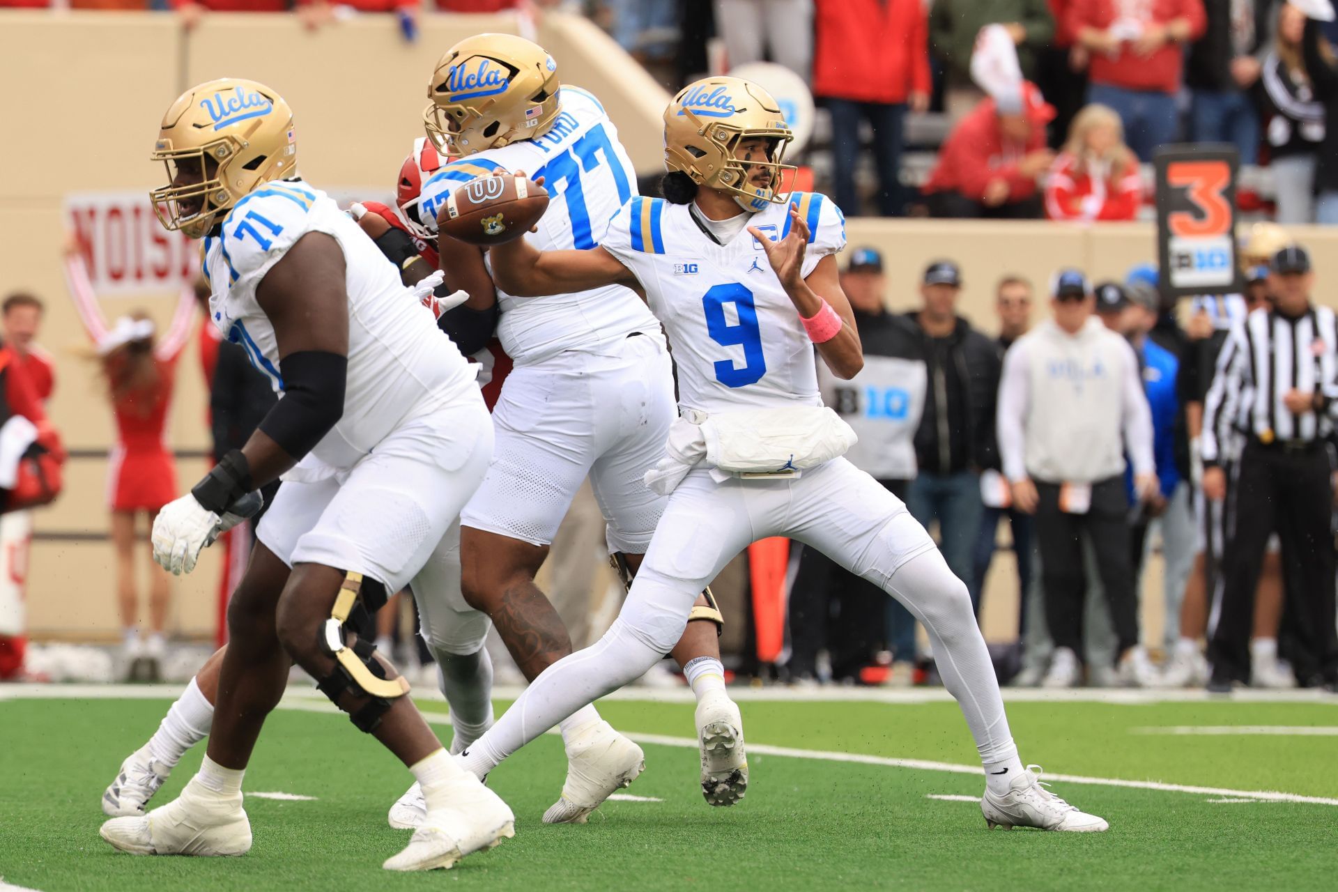 CFB fans perplexed by Bruins’ wild moment with referee during Week 9 game vs Indiana CFB fans perplexed by Bruins’ wild moment with referee during Week 9 game vs Indiana