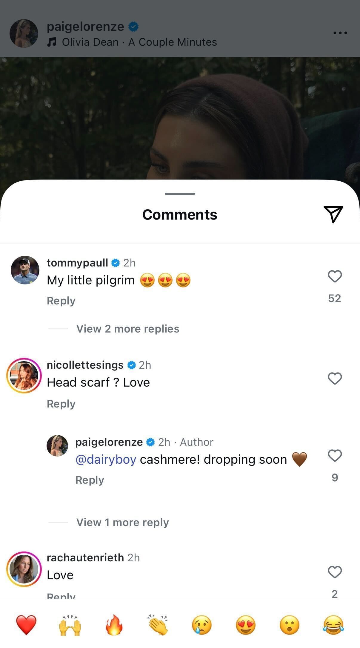 Comments section