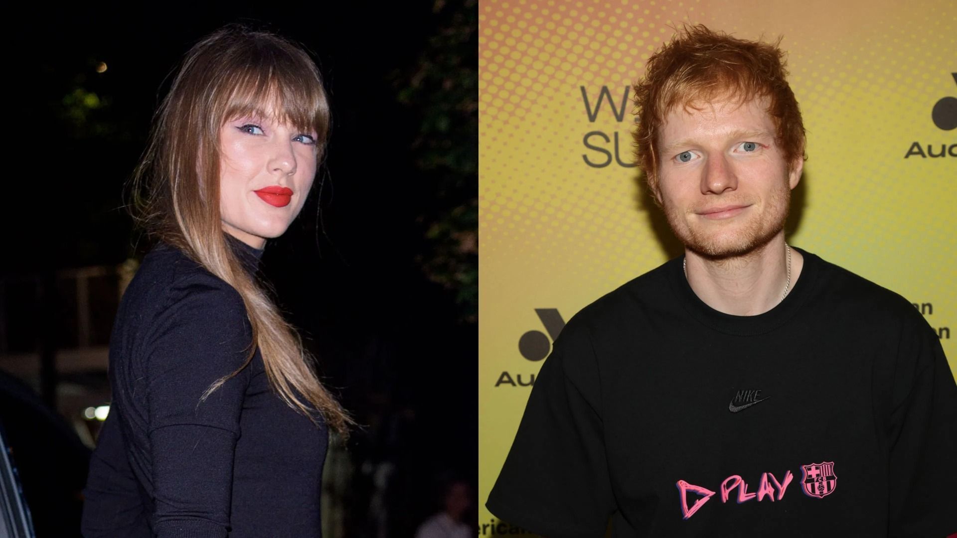 Taylor Swift and Ed Sheeran (Image via Getty)