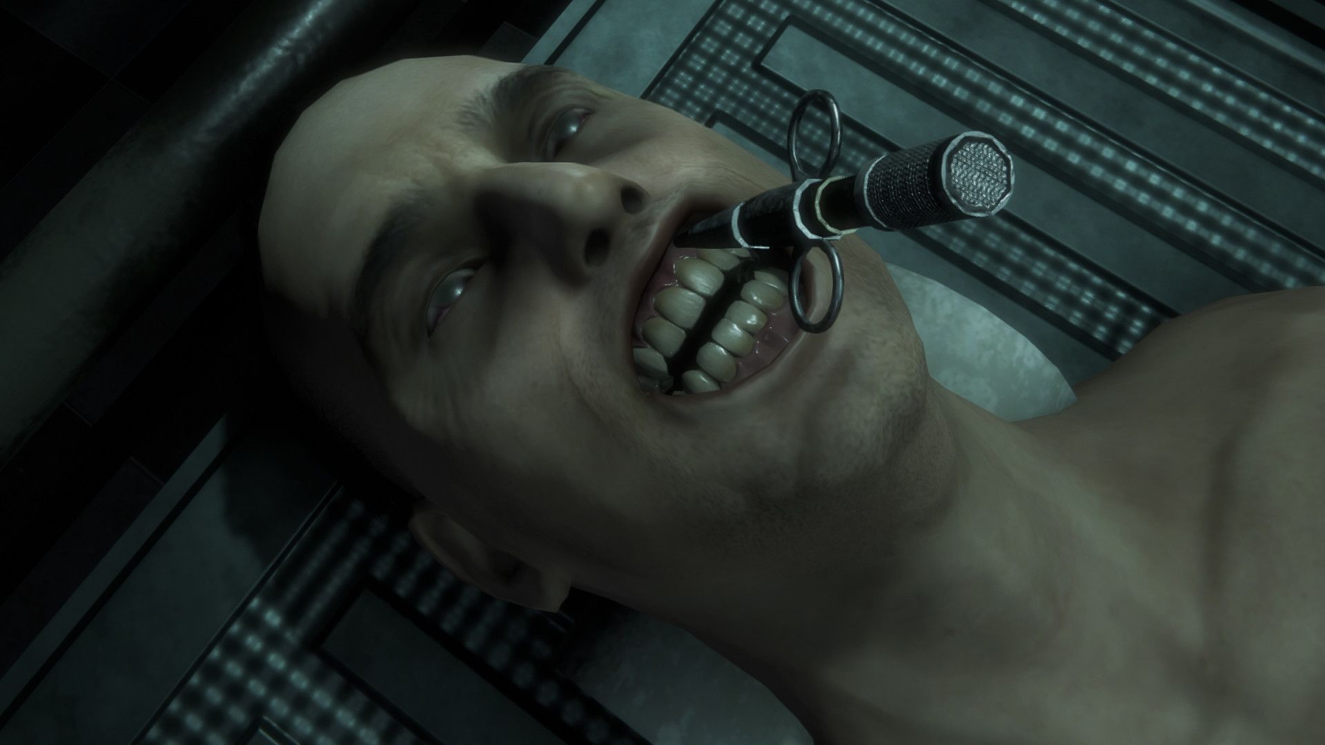 Fixing the teeth of a corpse in The Mortuary Assistant (Image via DarkStone Digital)