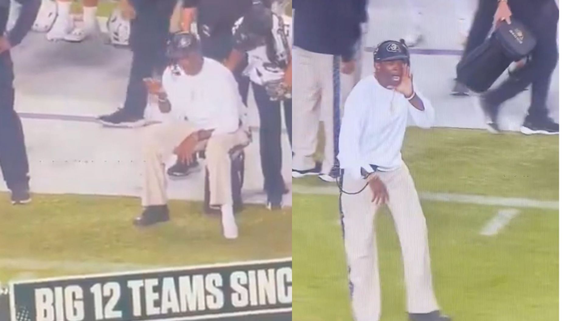 Deion Sanders in Week 6 game (Credit-X/trentfinnegan)