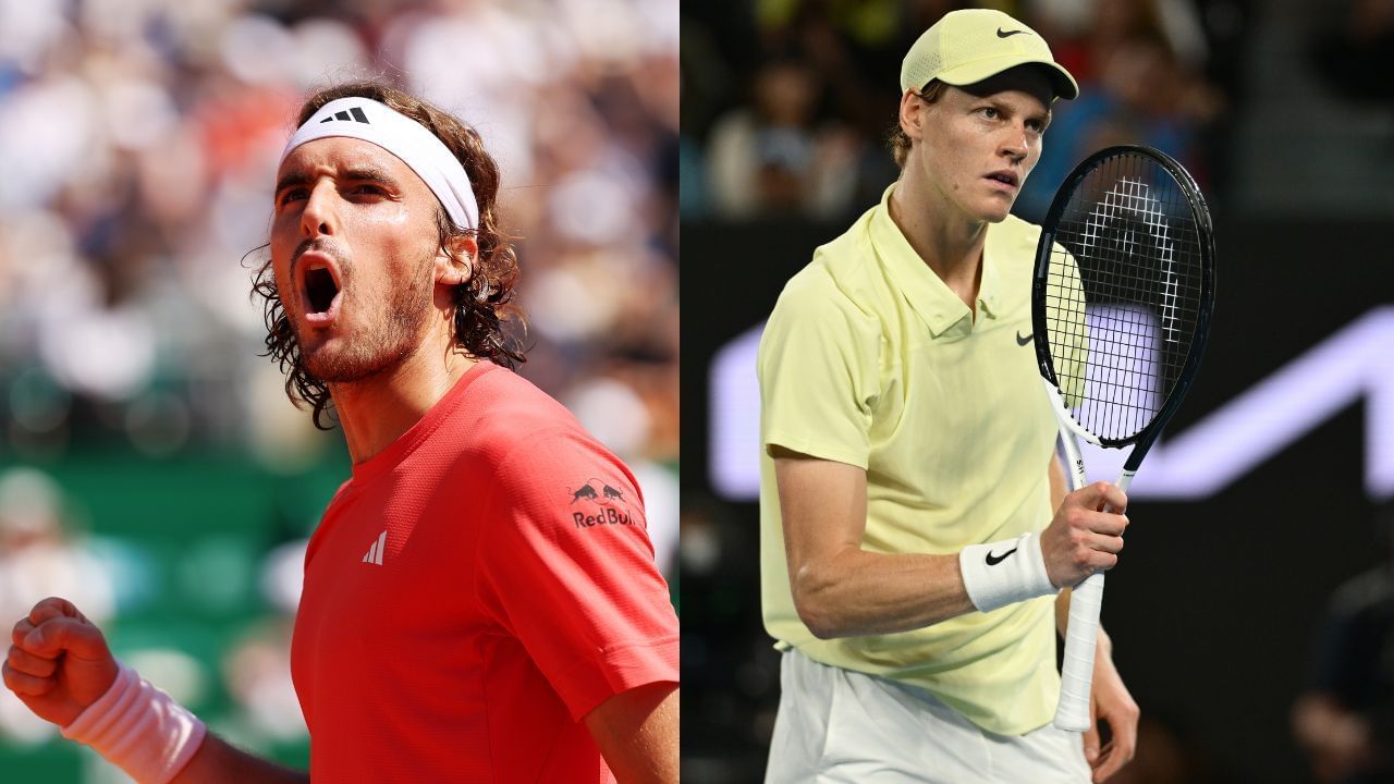 Jannik Sinner and Stefanos Tsitsipas receive warm welcome as they become first stars to touch down in Riyadh for Six Kings Slam. Credit: GETTY