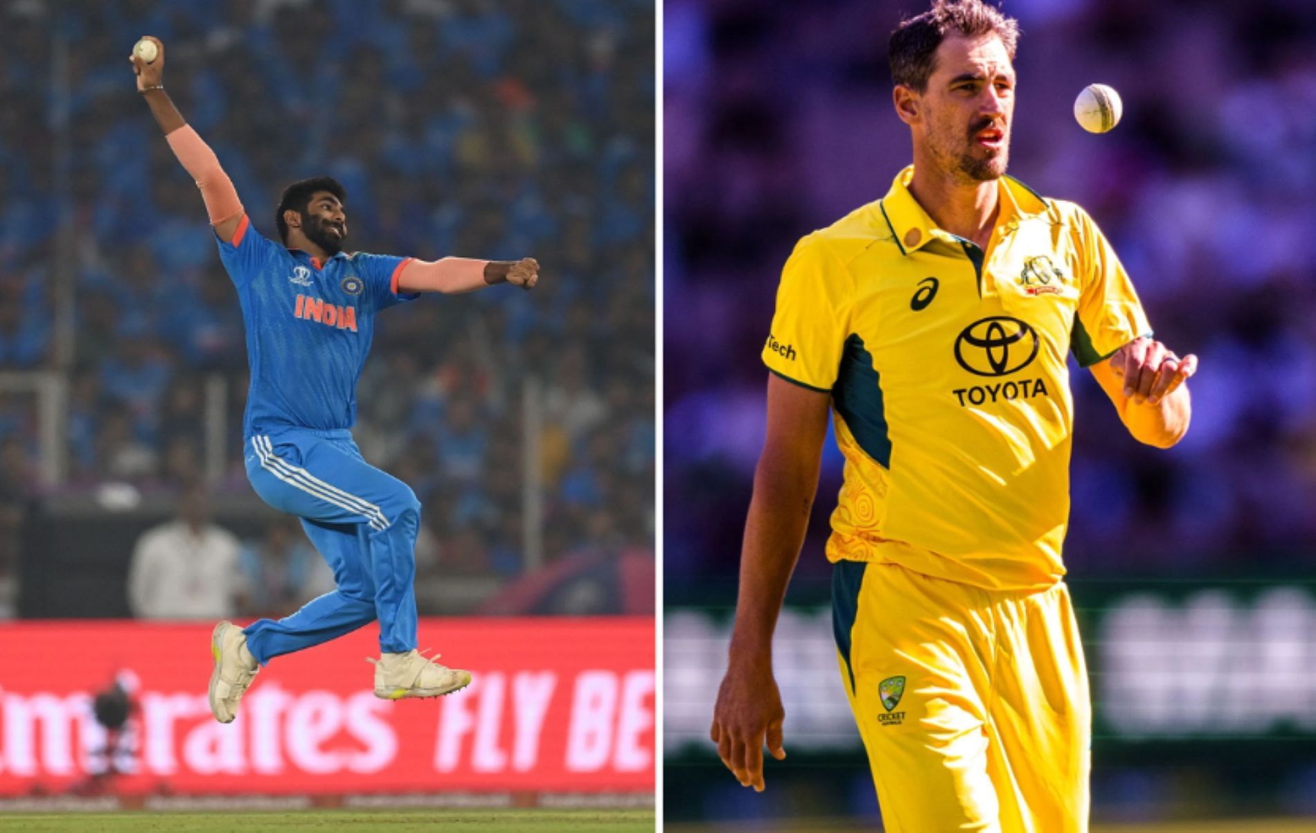 Jasprit Bumrah and Mitchell Starc have gone toe-to-toe in several high-pressure ODI games [Credit: Getty]