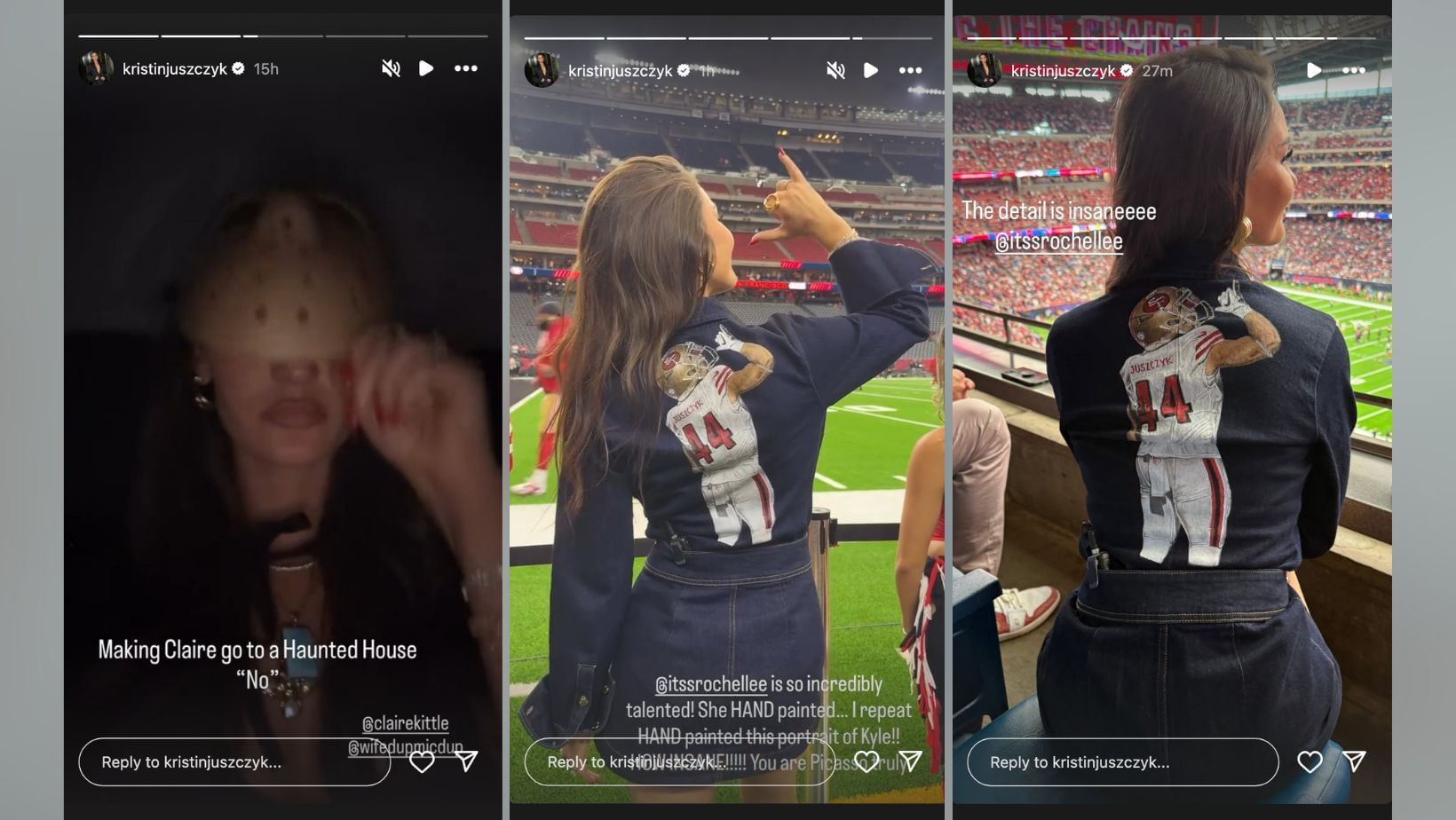 Kyle Juszczyk&#039;s wife Kristin launches high praises of Brandon Aiyuk&#039;s wife Rochelle (Image Credit: Kristin/IG)