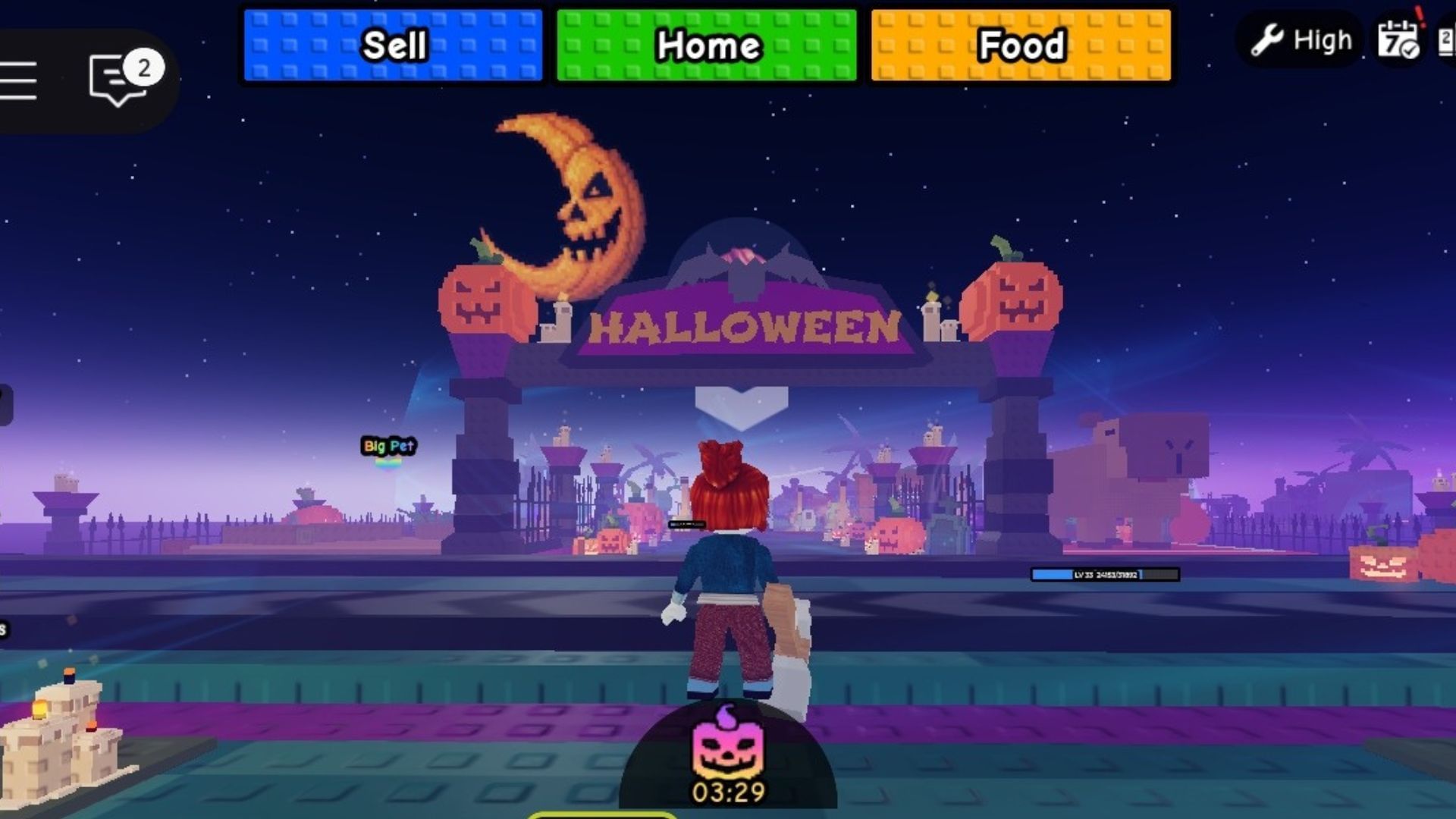 Halloween fest weater event (Image via Roblox)