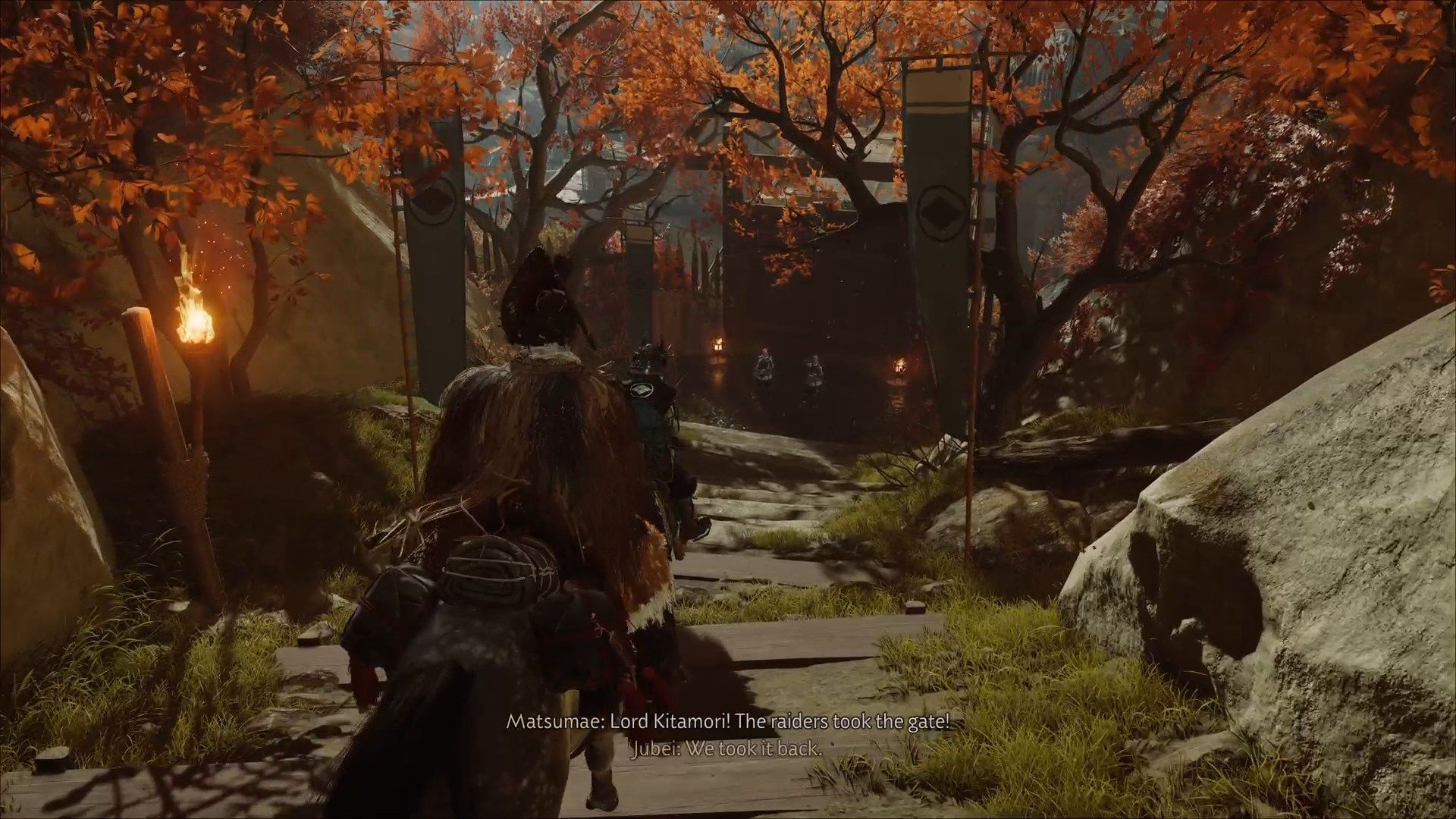 Reach the Matsumae camp (Image via Sportskeeda Gaming || Sucker Punch)