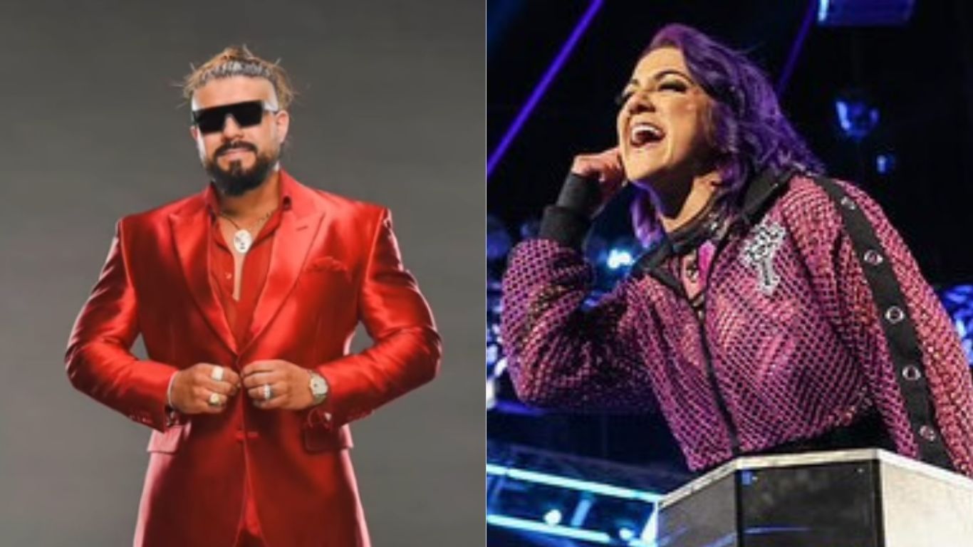 Andrade (right) and Bayley (left)  [Images via Andrade and Bayley