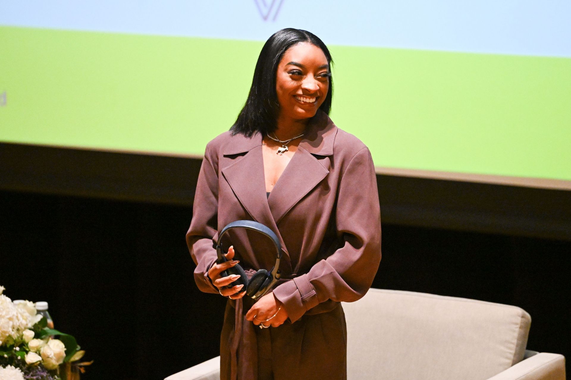 Simone Biles Attends A Motivational Talk In Buenos Aires - Source: Getty