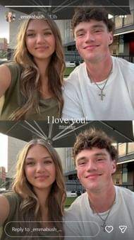 Emma Bush's Instagram story