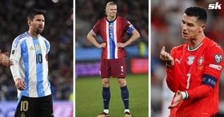 Lionel Messi ranked 6th and Cristiano Ronaldo in 7th as list of fastest players to reach 50 international goals revealed after Haaland hat-trick