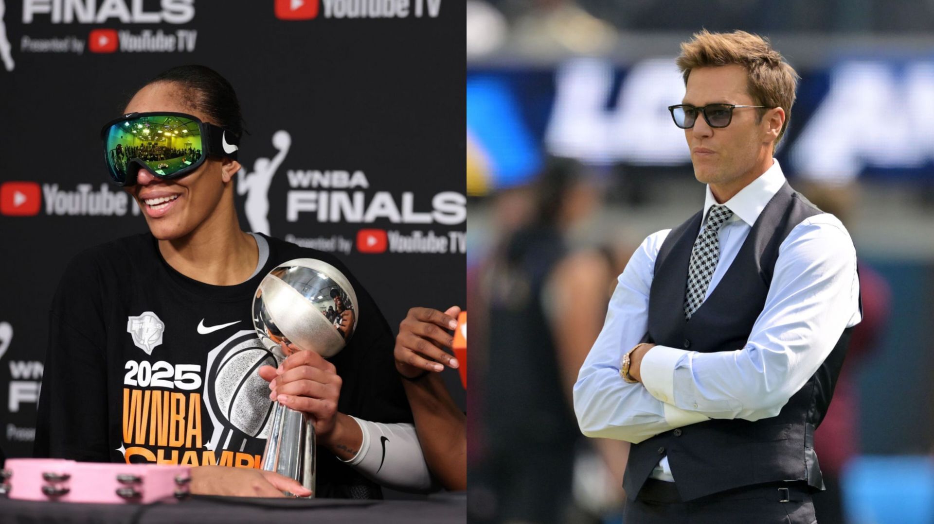Tom Brady drops 5-word honest assessment of LV Aces winning 3rd WNBA championship (Image source - IMAGN/Getty)