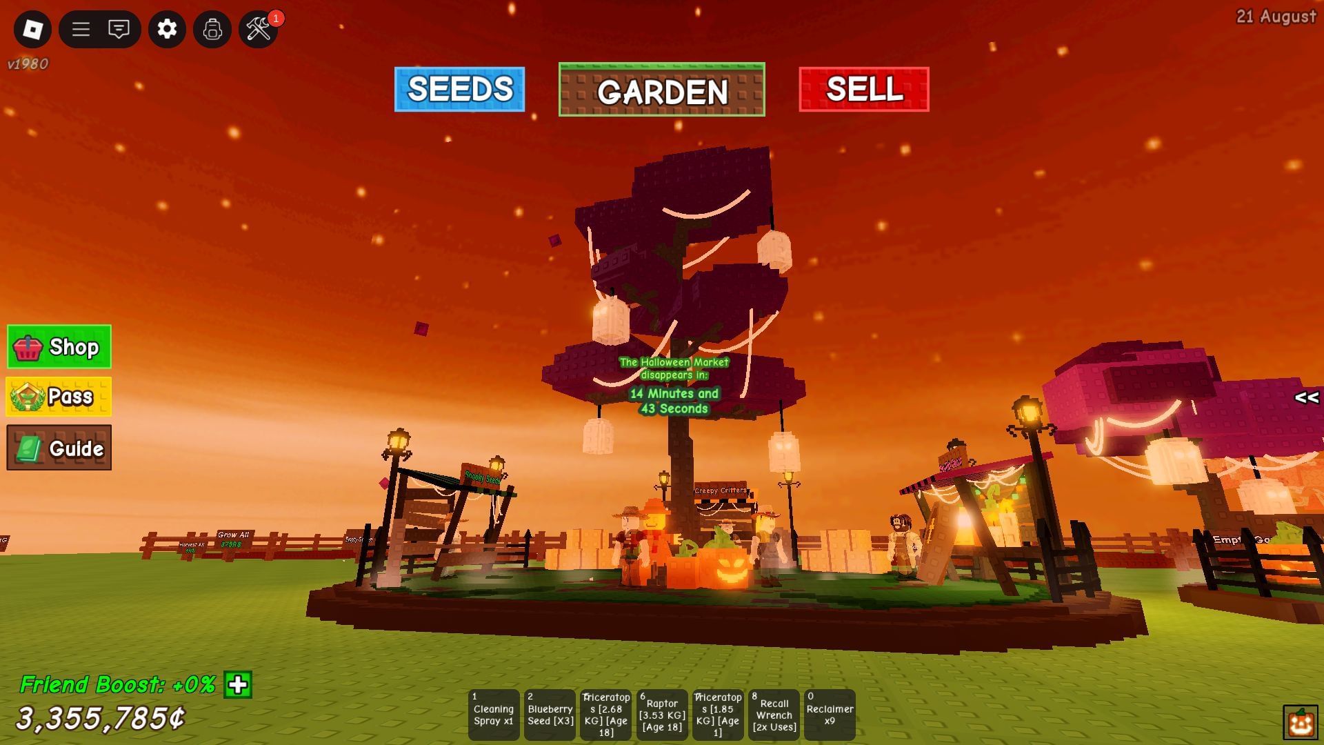 The Halloween Market (Image via Roblox)