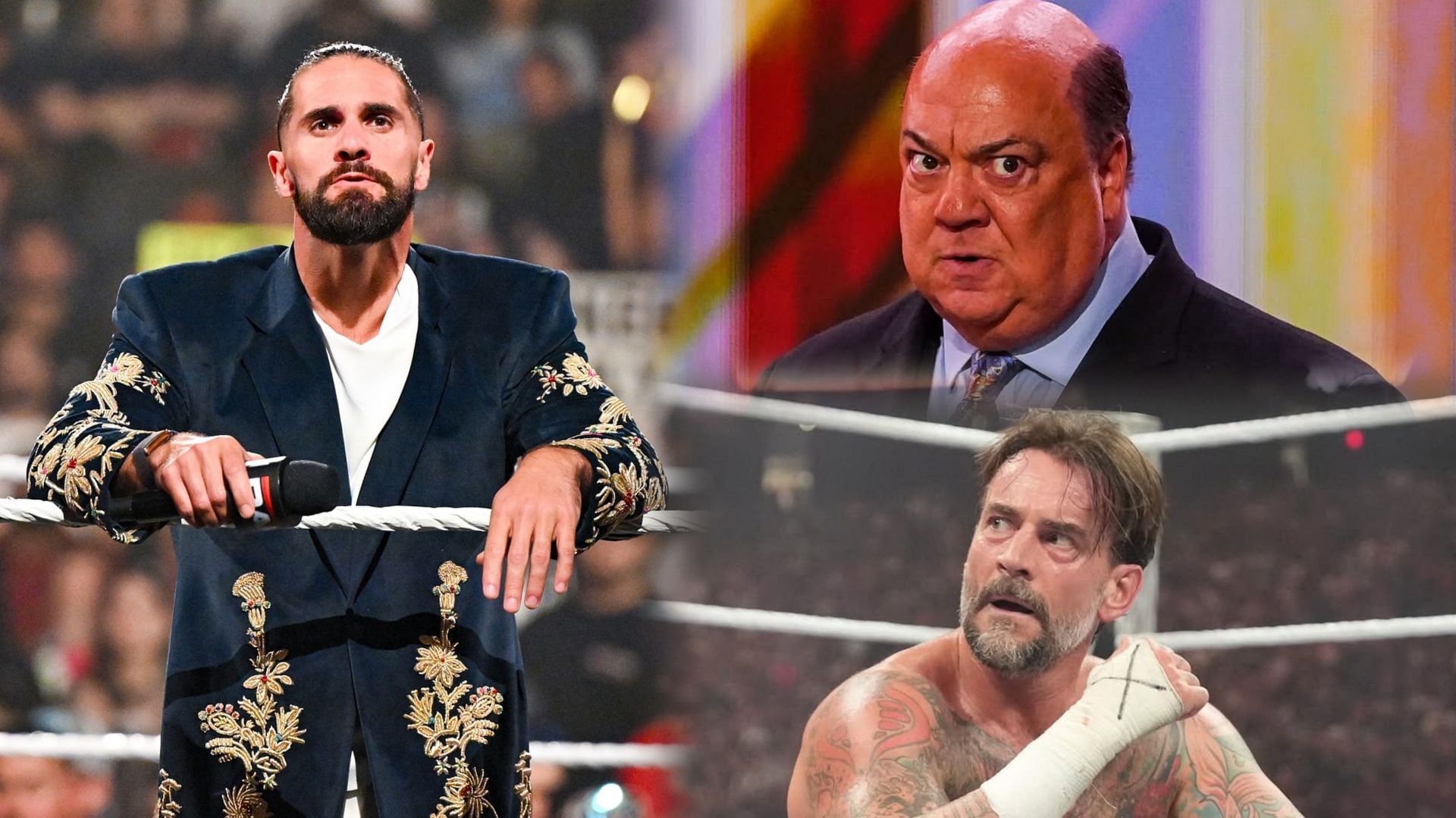 Seth Rollins, Paul Heyman, CM Punk