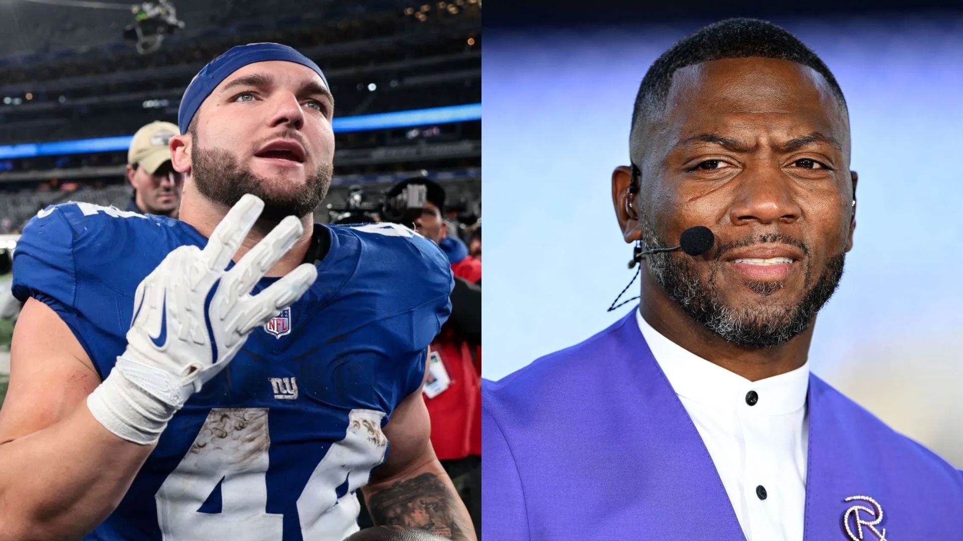 Ryan Clark reveals a funny story about Cam Skattebo - via Getty/CMS
