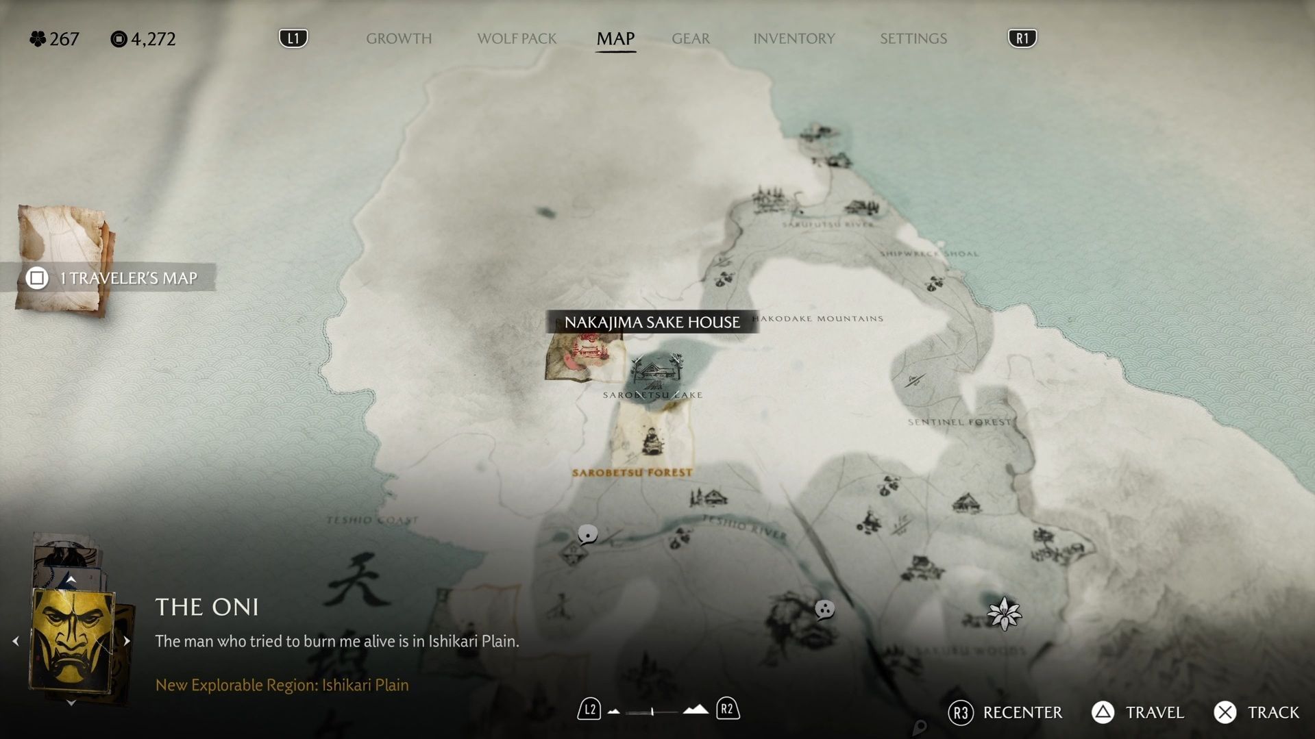 The Blind Stranger quest location (Image via Sportskeeda Gaming || Sucker Punch)