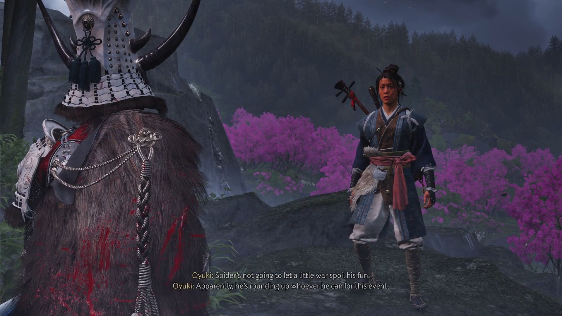 Reach Oyuki in To Catch a Spider quest (Image via Sportskeeda Gaming || Sucker Punch)