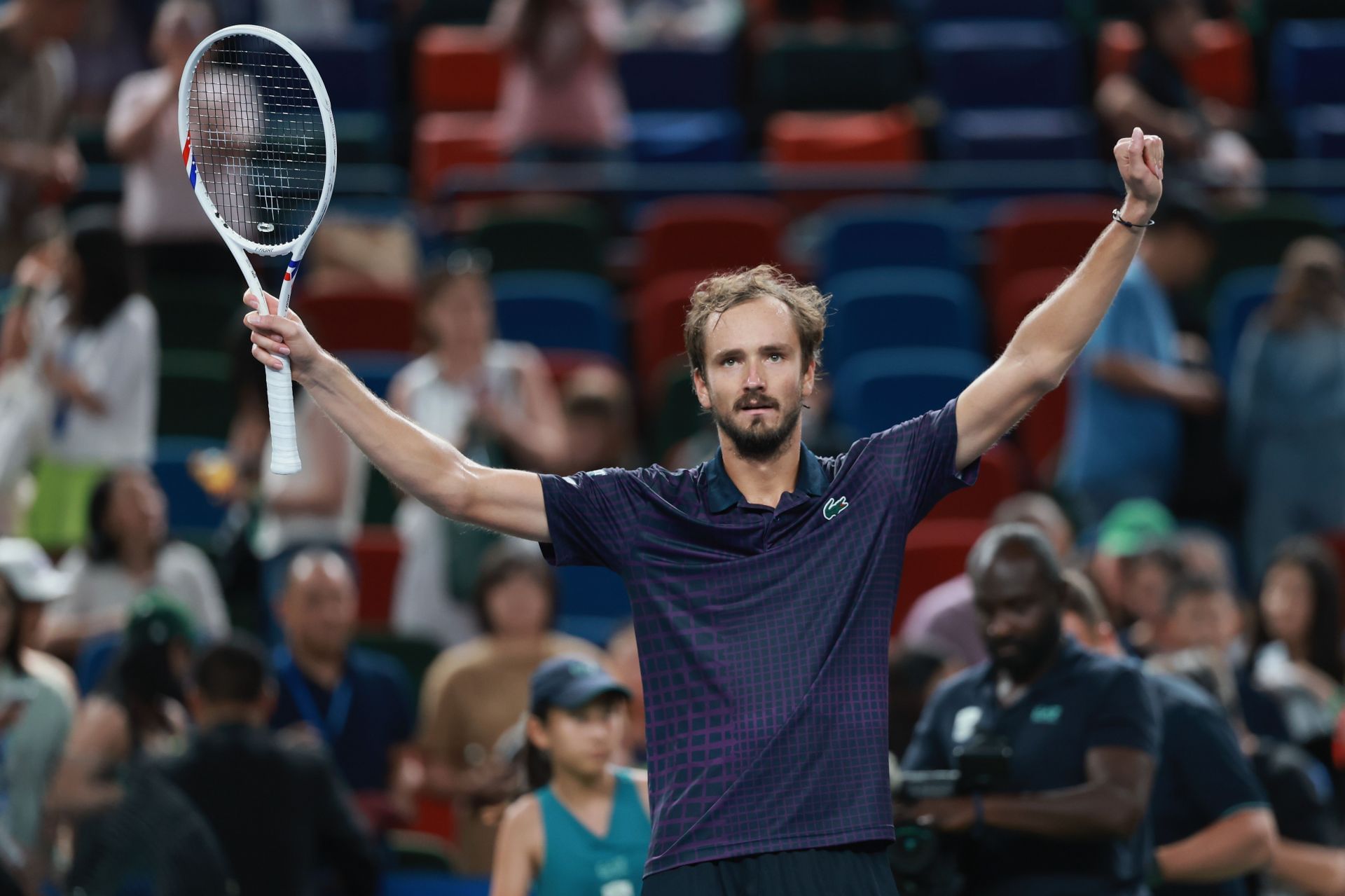 Daniil Medvedev at the 2025 Shanghai Rolex Masters - Source: Getty