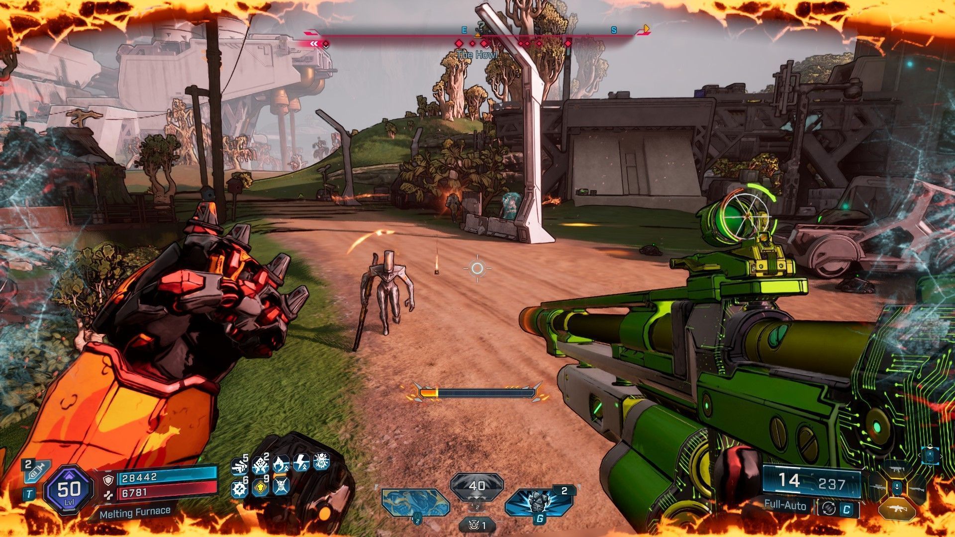 Blow up enemies using powerful punches in Borderlands 4 (Image via 2K)