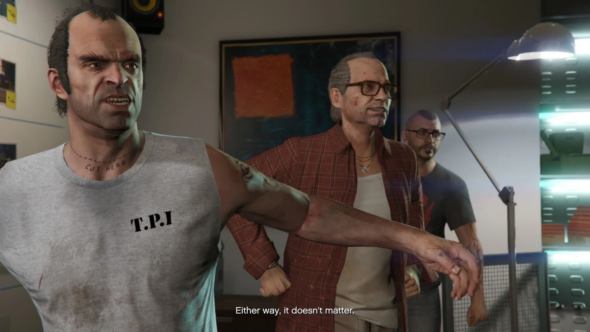 Trevor Phillips arrives in one heist and is mentioned in many missions (Image via Rockstar Games // GTA Wiki)