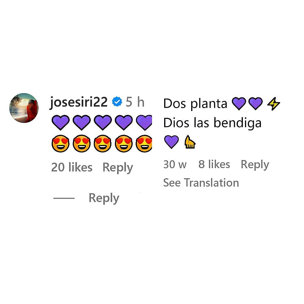 Jose Siri reacted to his girlfriend, Kiara&#039;s, post.(kiarathais19Instagram)