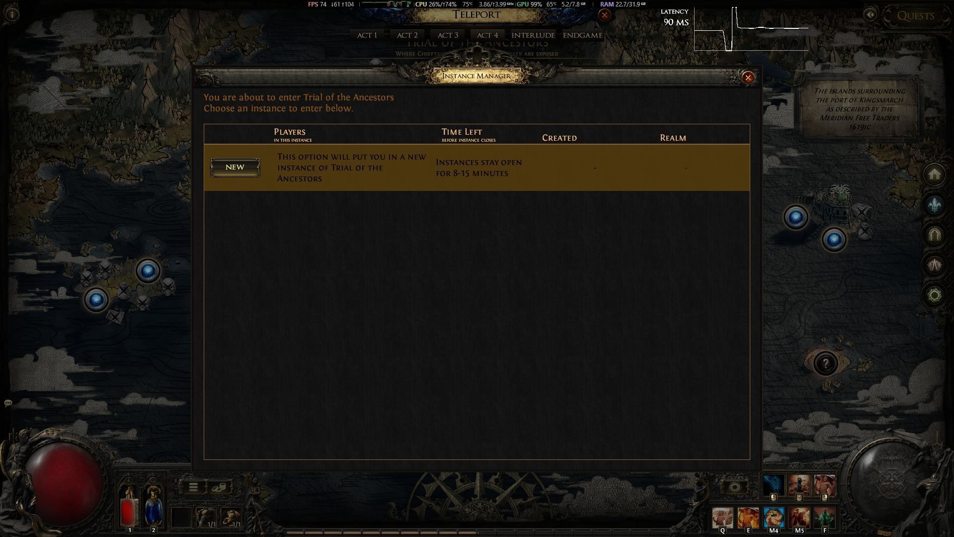 Make a new instance and start over (Image via GGG)