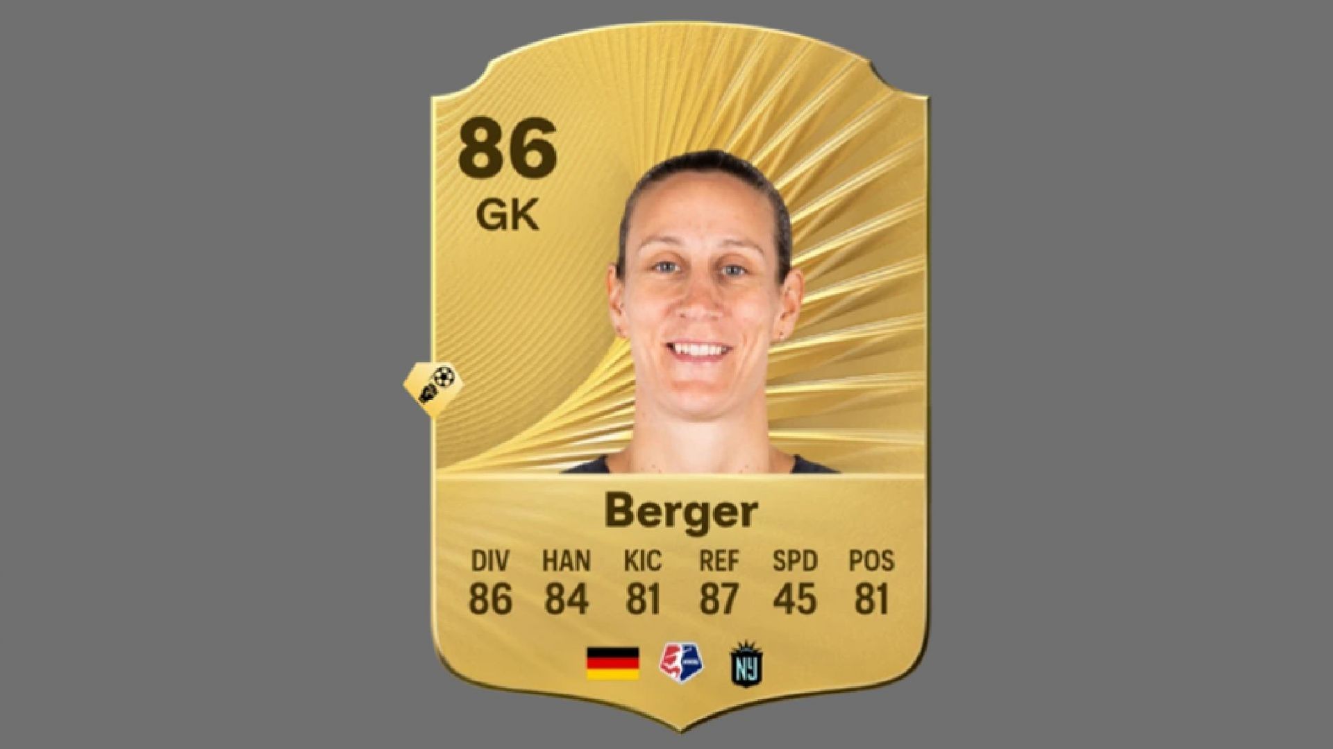Berger is a top-tier German goalkeeper (Image via EA Sports)