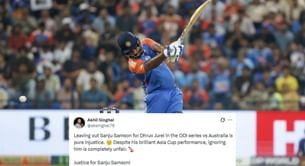 "Pure injustice" - Fans react as Sanju Samson misses out on a place in 15-member squad for IND vs AUS ODI series