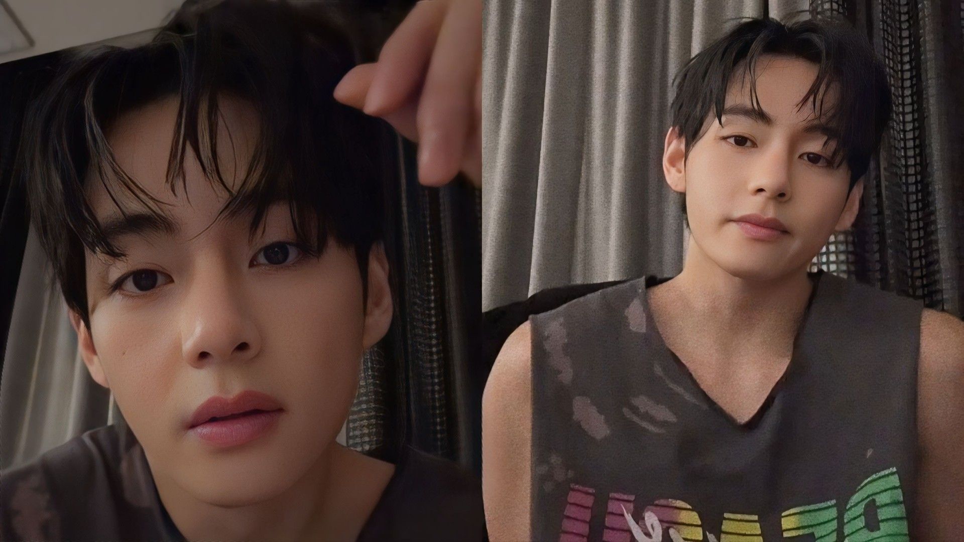 Kim Taehyung on live (Image via Weverse)
