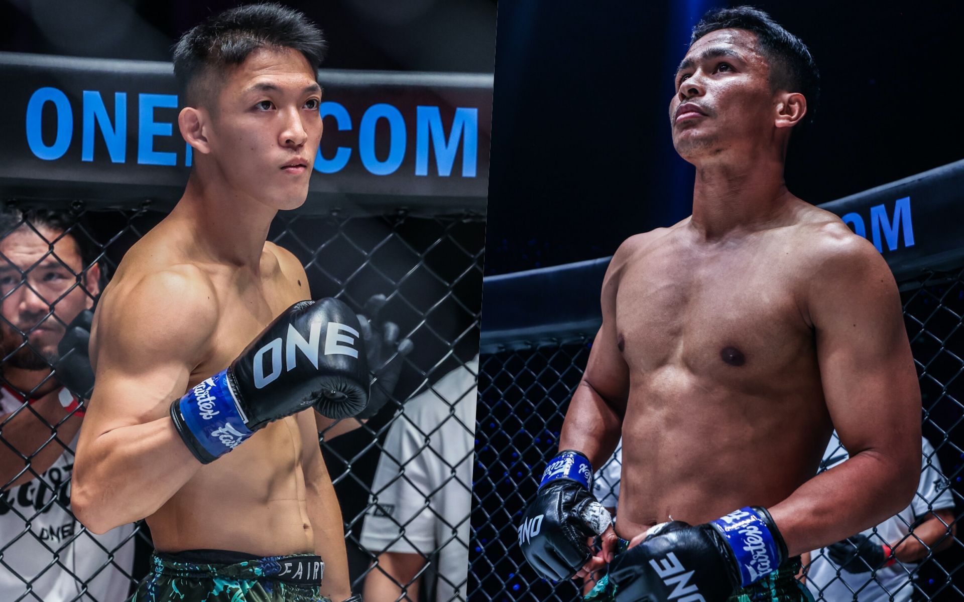 Superbon (R) confident he will have his way against Masaaki Noiri (L) | Photo by ONE Championship