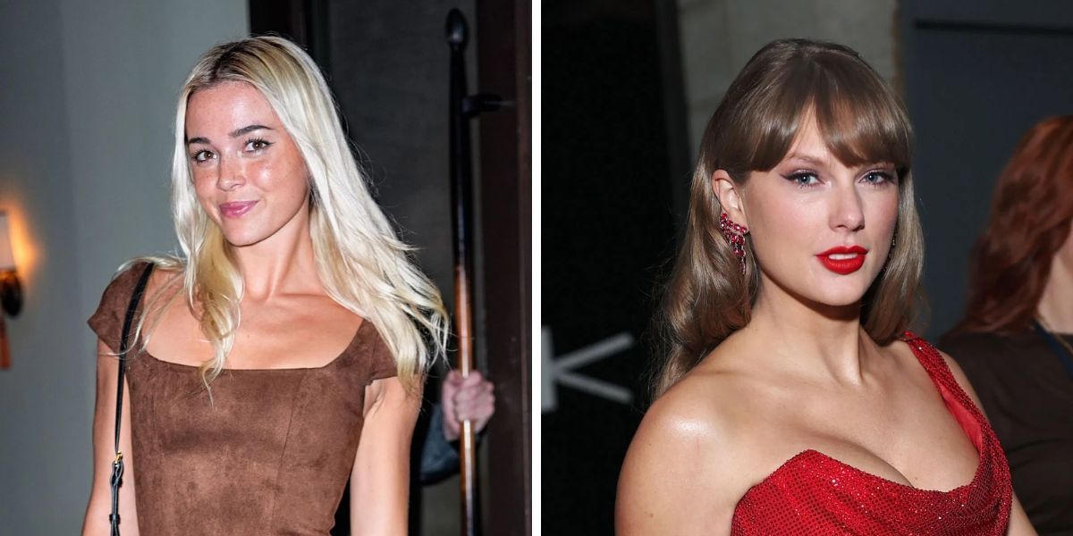Olivia Dunne and Taylor Swift. (Images by Getty)