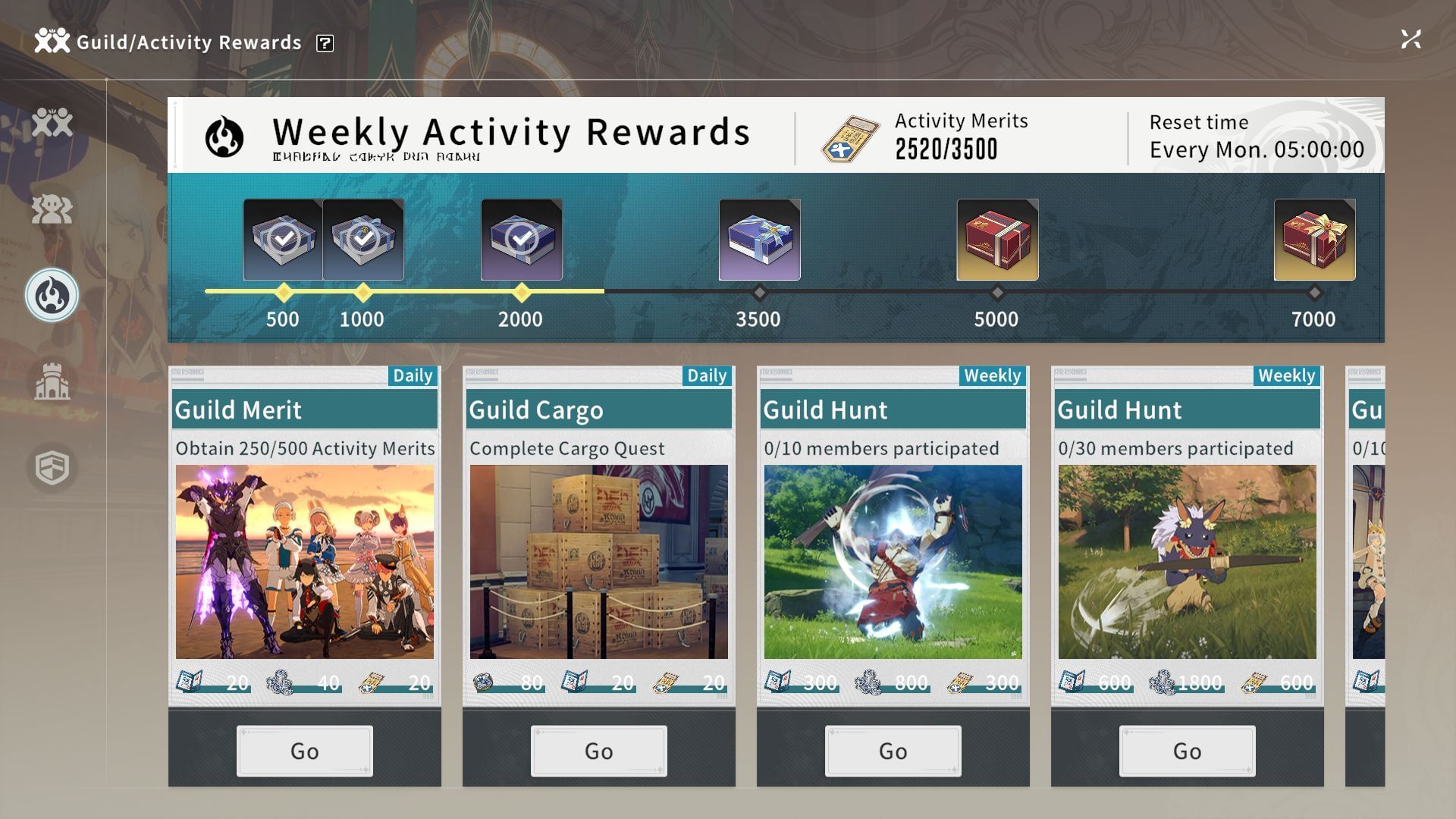 Joining a guild will solve a few resource problems (Image via A Plus)