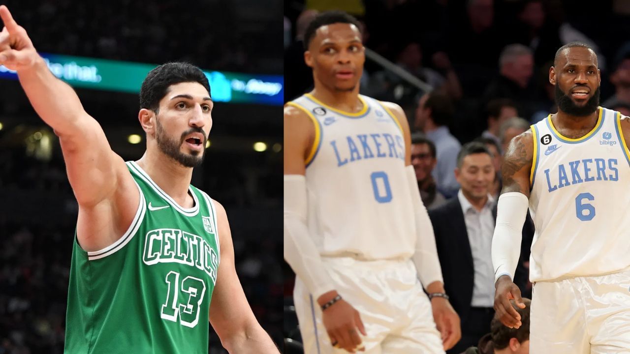 Conservative ex-NBA player Enes Freedom accuses LeBron James of throwing Russell Westbrook under the bus  (Imagn)