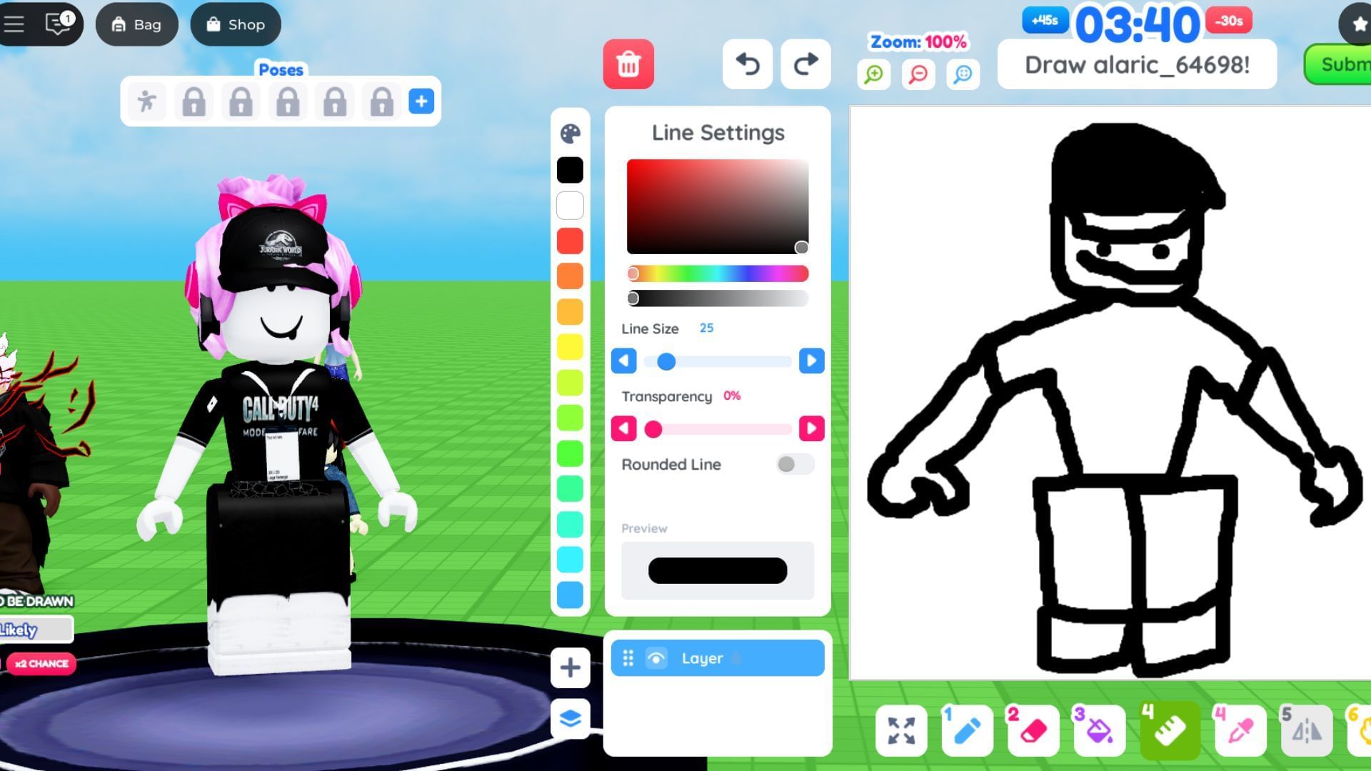 Players will get 5 minutes for drawing in a match (Image via Roblox)