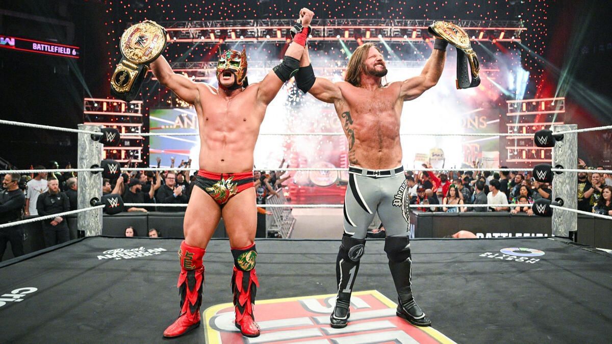 Dragon Lee and AJ Styles