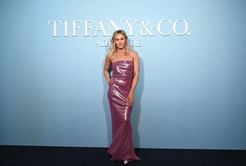 Ariarne Titmus flaunts multi-billion-dollar brand Tiffany & Co's jewellery in a stunning glossy gown